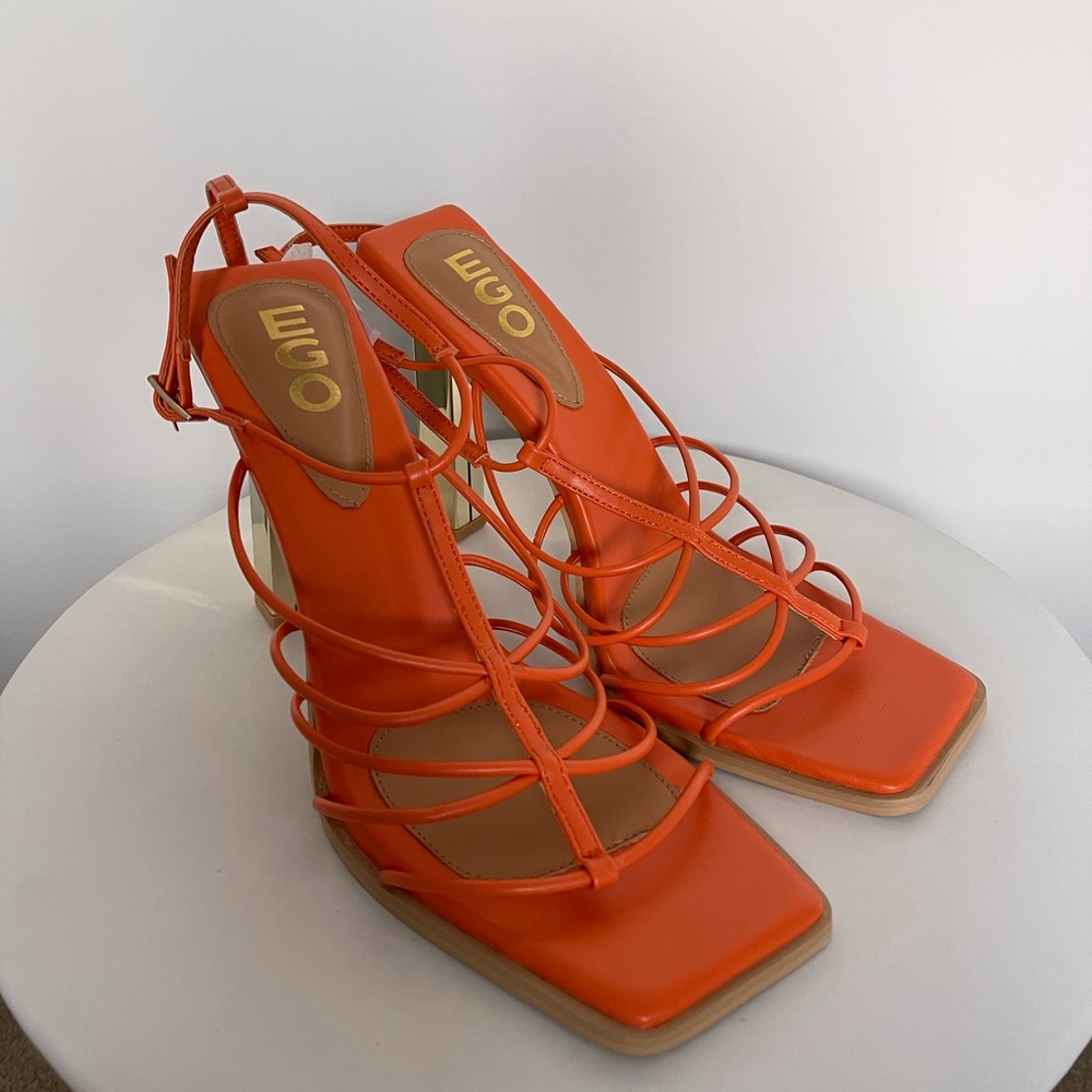 EGO SUNBATHE SHY3036-1 orange HEEL US 11 EUR 43 WOMEN